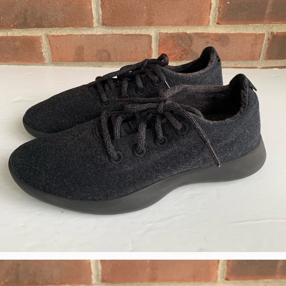 Allbirds black wool lace up runners Men’s Size 8 - Picture 4 of 6